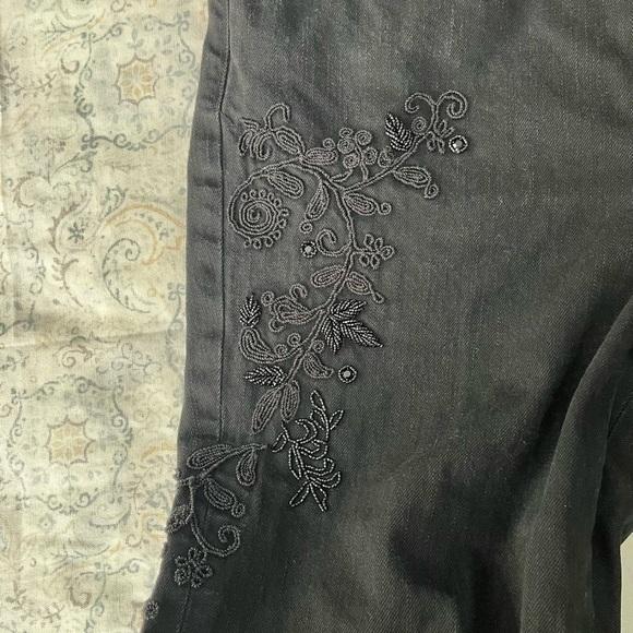 Classic Black Straight Leg Denim Jeans - Picture 10 of 15